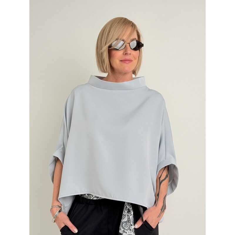 Miss City Official Světle šedá tunika KIMONO 114535826