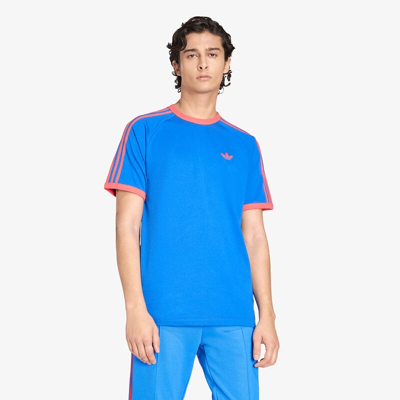 adidas Originals Tričko adidas 3-Stripes T-Shirt Blue M