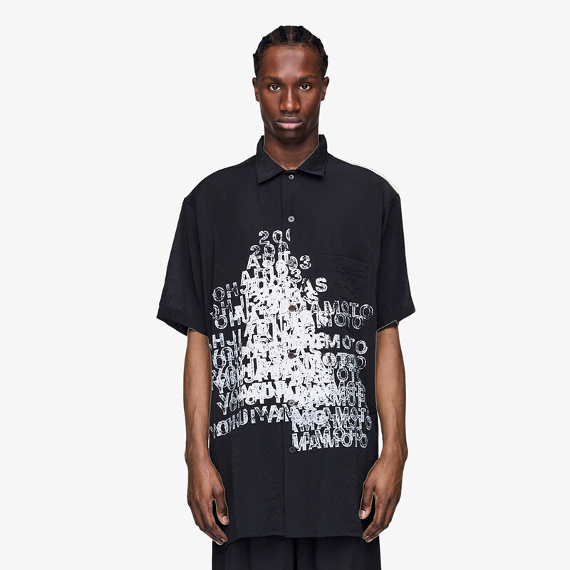 Košile Y-3 Dip Dye Cinched Drape T-Shirt Black L