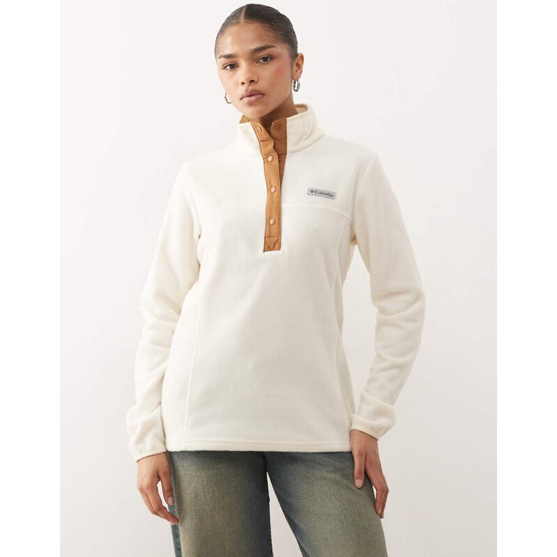 Columbia Benton Springs 1/2 snap pull over II fleece in beige-Neutral