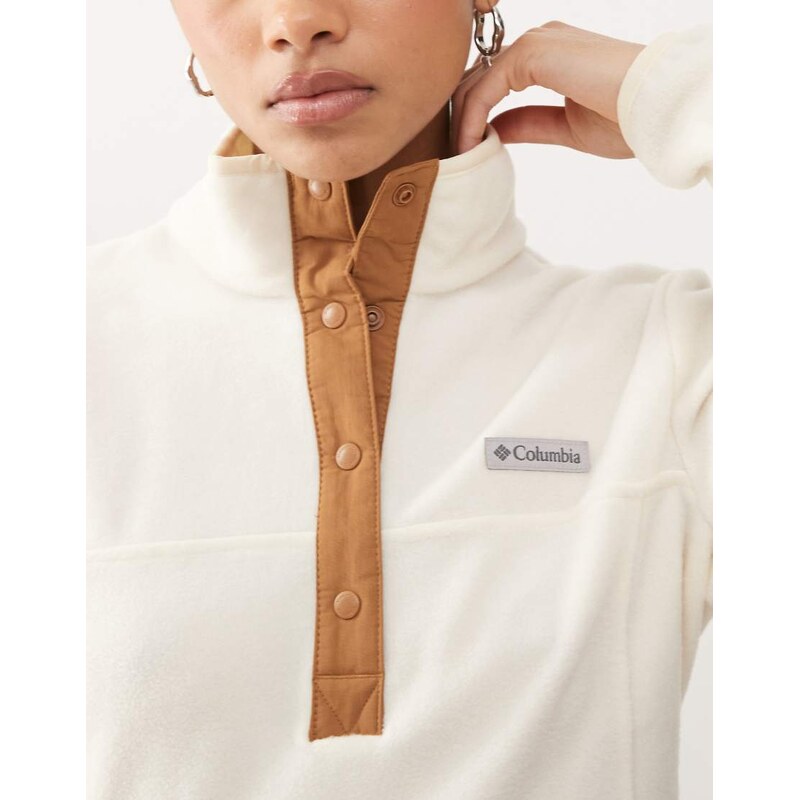 Columbia Benton Springs 1/2 snap pull over II fleece in beige-Neutral