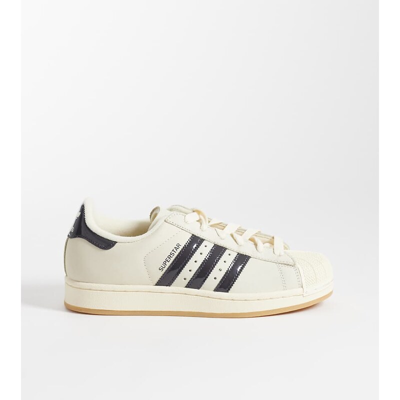 adidas Originals Superstar II trainers in off white and black
