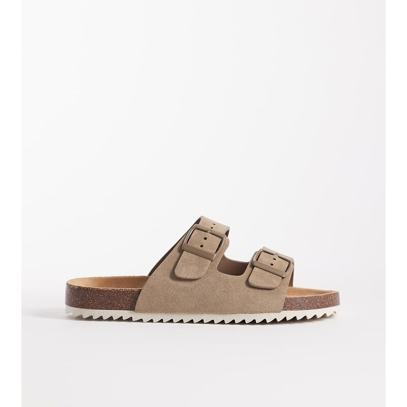 SEQWL Wide Fit SEQWL Olsen Wide Fit double buckle flat sandals in 114540861