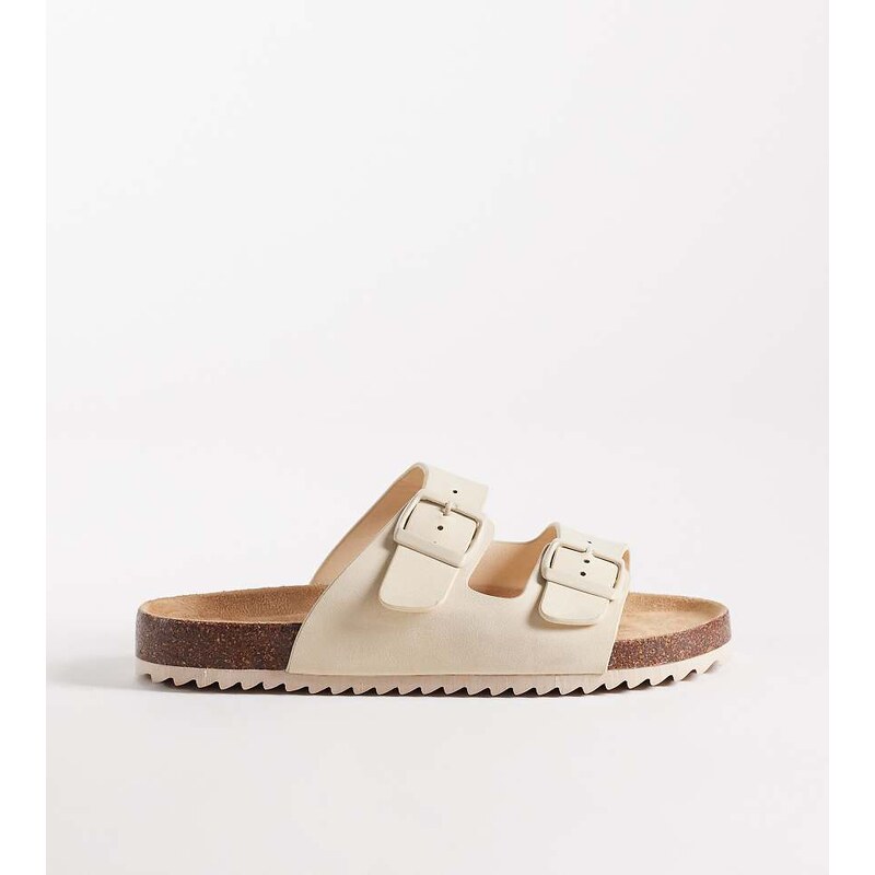 SEQWL Wide Fit SEQWL Olsen Wide Fit double buckle flat sandals in 115517652
