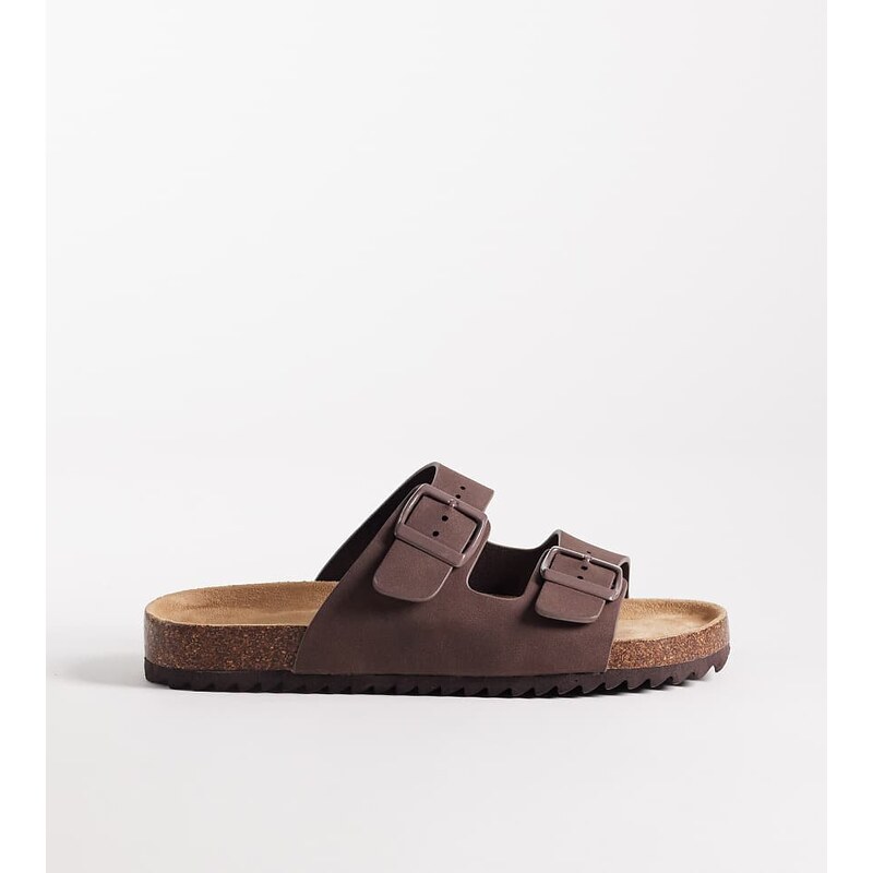 SEQWL Wide Fit SEQWL Olsen Wide Fit double buckle flat sandals in 115517653