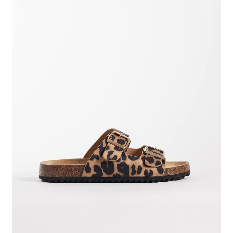 SEQWL Wide Fit SEQWL Olsen Wide Fit double buckle flat sandals in 115517654