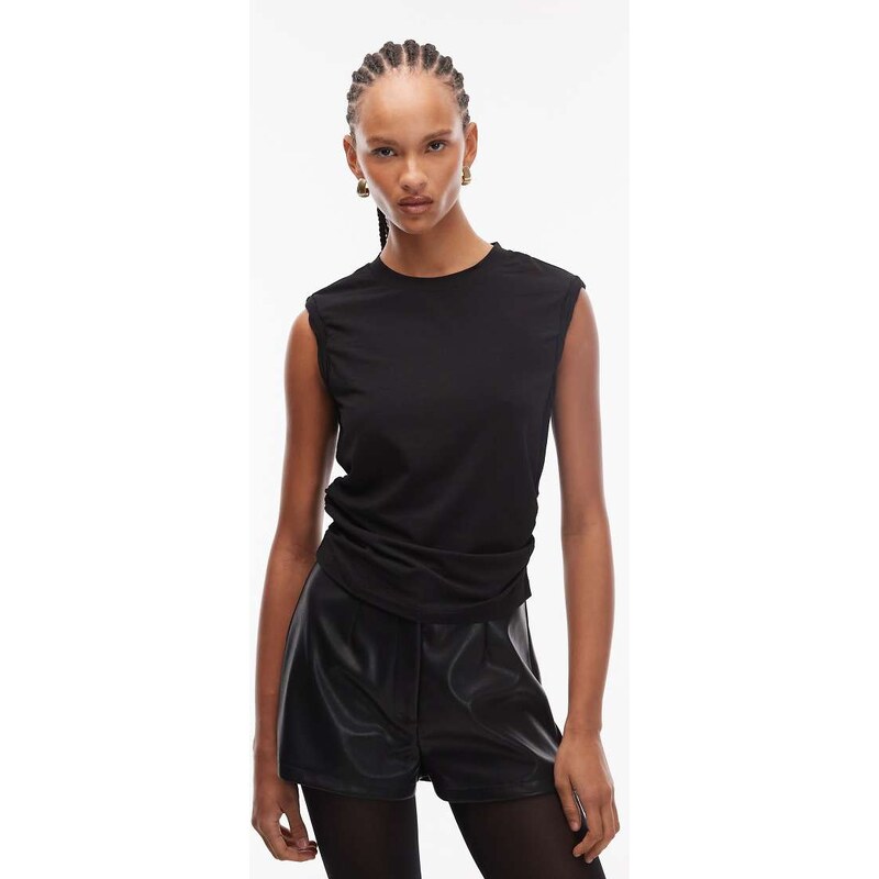 AllSaints West sleeveless tank top in black 114540866
