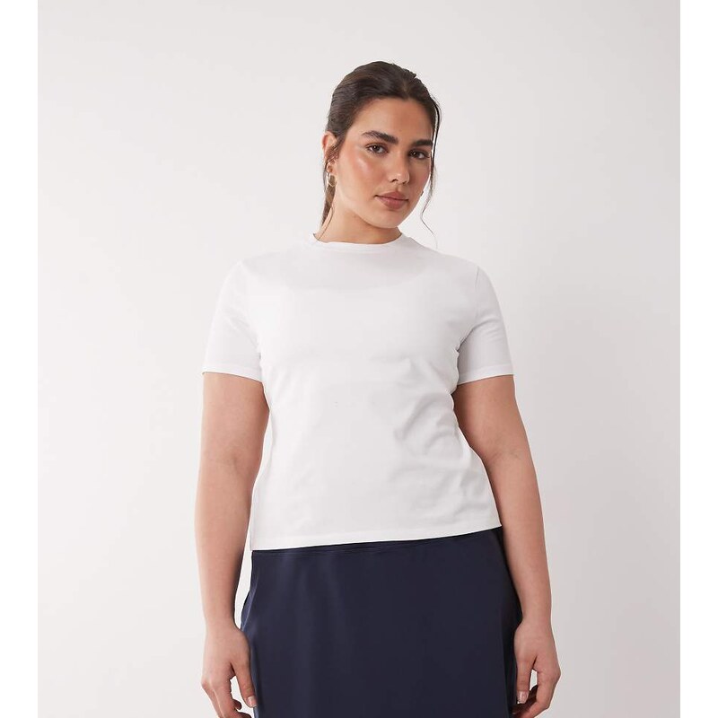 4505 Curve fitted cotton everyday t-shirt with quick dry finish in 114540905