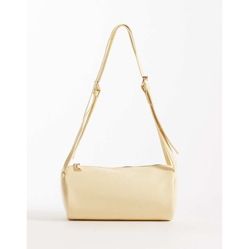 PASQ dual strap barrel bag in butter yellow 114540967