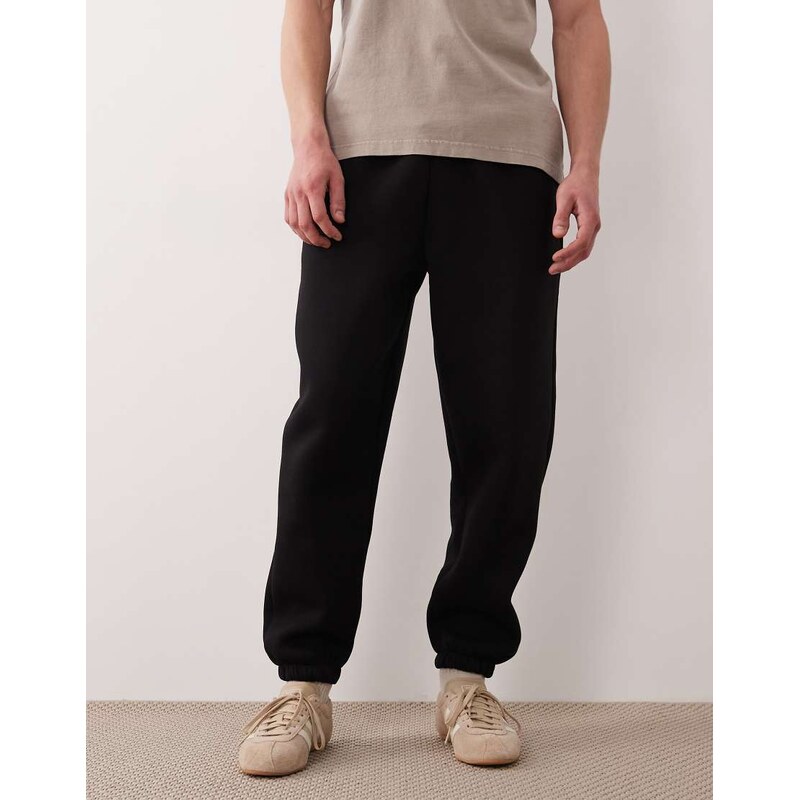 ASOS DESIGN heavyweight tapered jogger in scuba-style fabric in