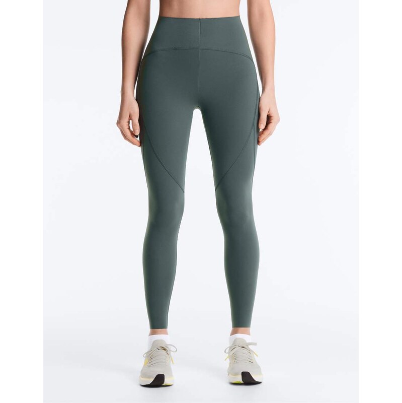 OYSHO Basic compressive ankle-length leggings in green 113500311