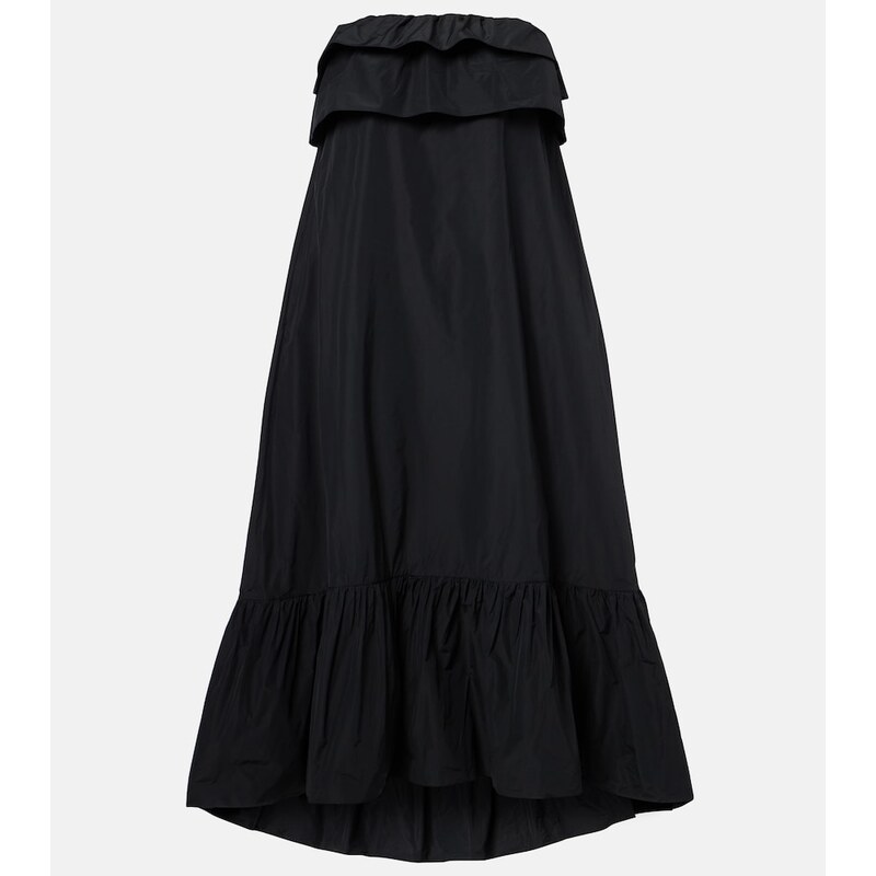 Saint Laurent Tiered canvas cocktail dress