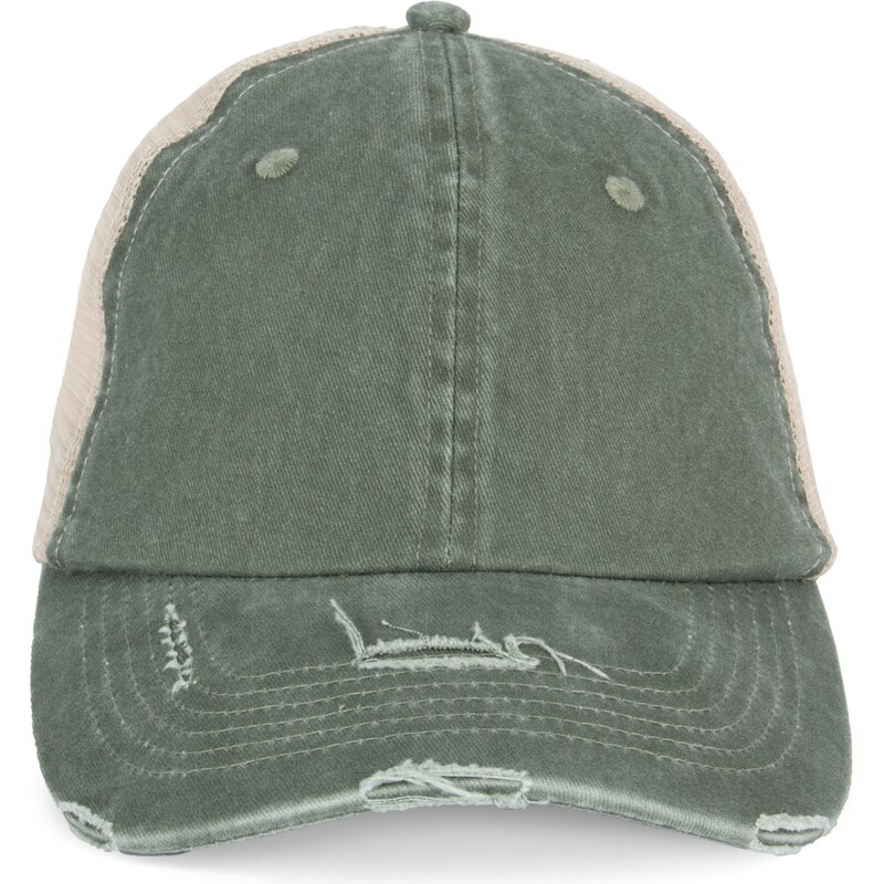 Native Spirit Ekologická unisex kšiltovka s potrhaným efektem – 114341112