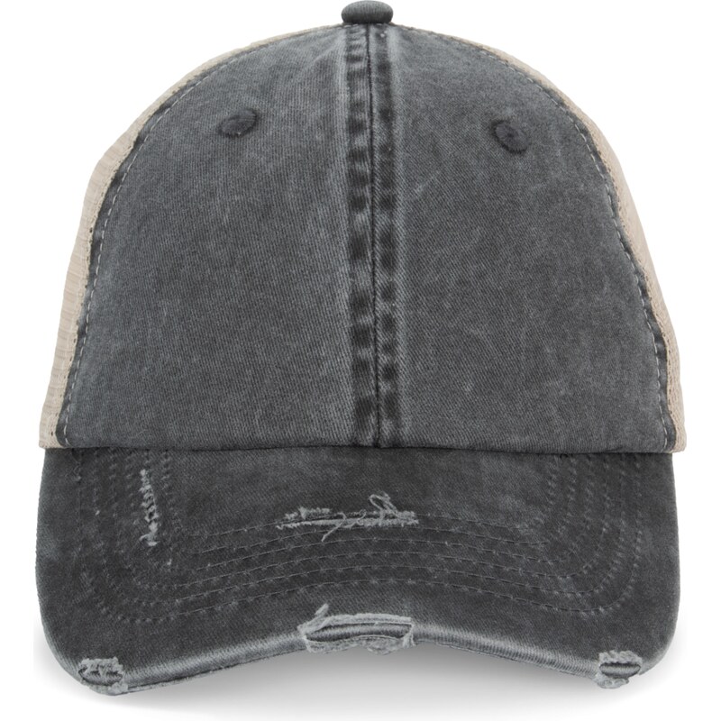 Native Spirit Ekologická unisex kšiltovka s potrhaným efektem – 114541613