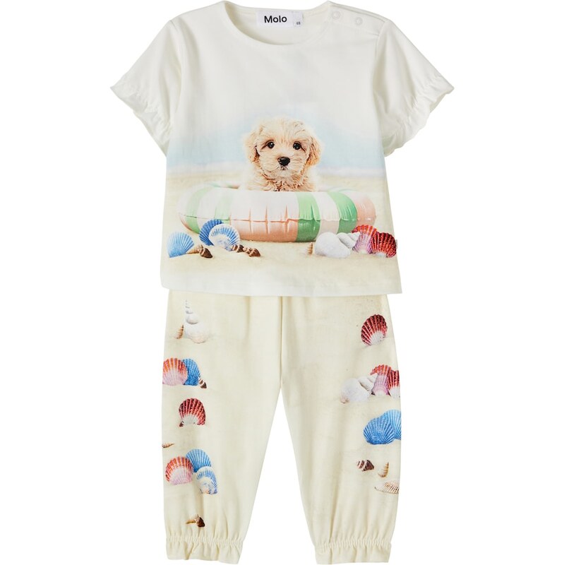 Molo Baby Eline and Selena cotton-blend T-shirt and pants set