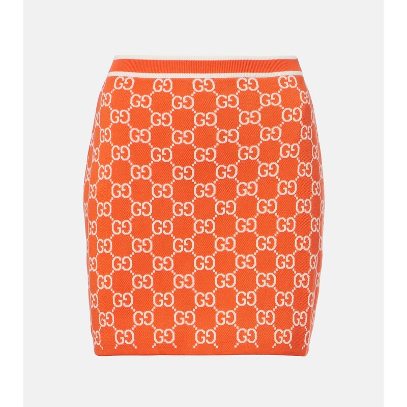 Gucci GG cotton jacquard miniskirt