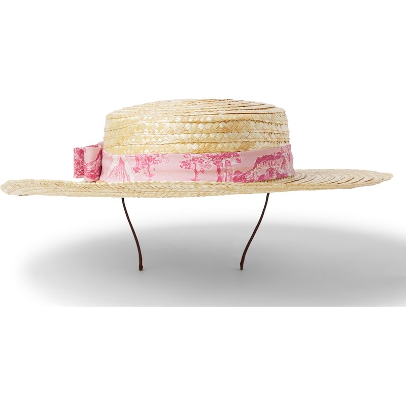 La Coqueta x Nicky Hilton Portia boater hat