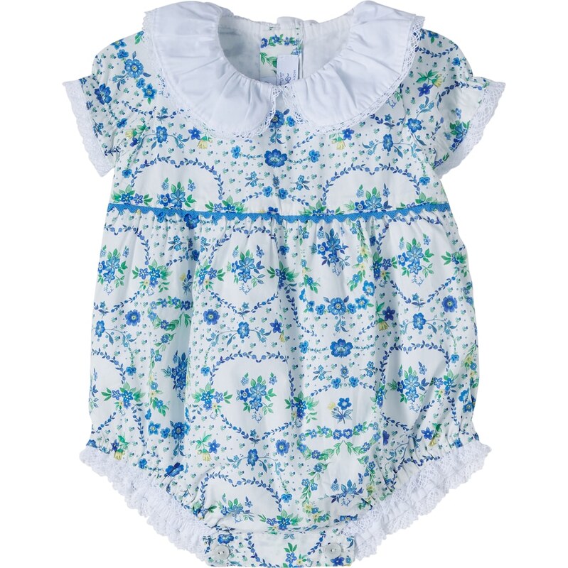La Coqueta x Nicky Hilton Baby floral cotton playsuit