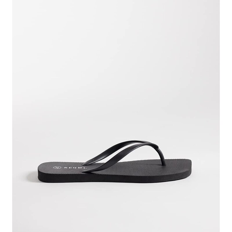 SEQWL Wide Fit square toe flip flip in black 113380325