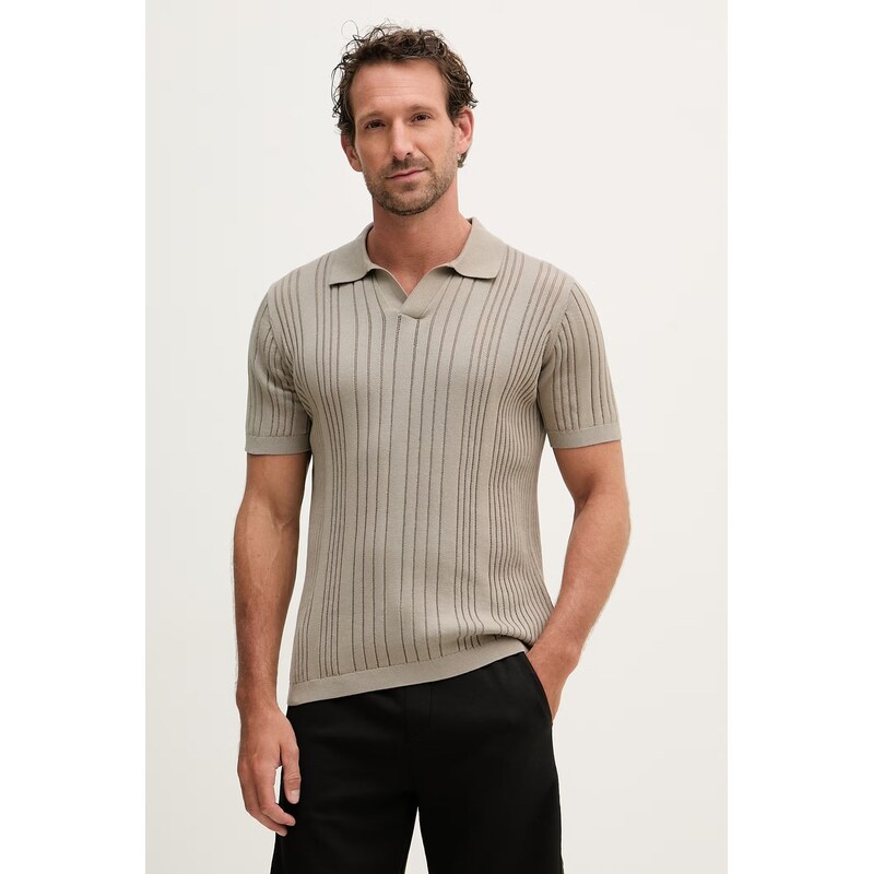 Karl Lagerfeld polo pánské bavlněné