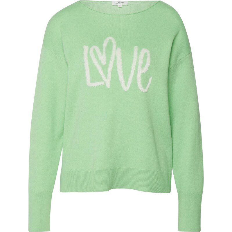 s.Oliver Svetr světle zelená / offwhite 114543141