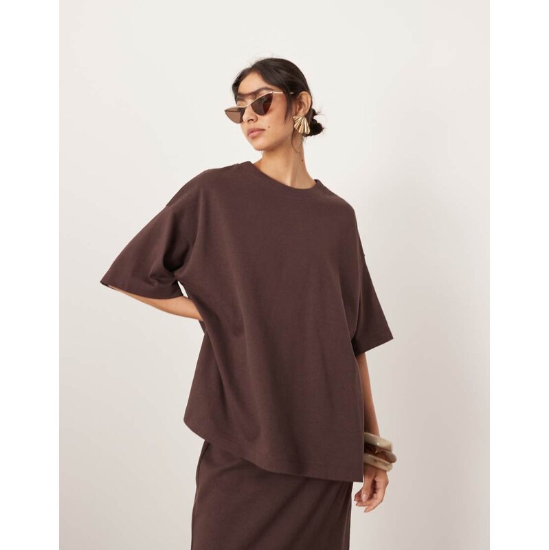 ASOS EDITION premium heavy weight textured jersey oversized t-shirt co 114543674