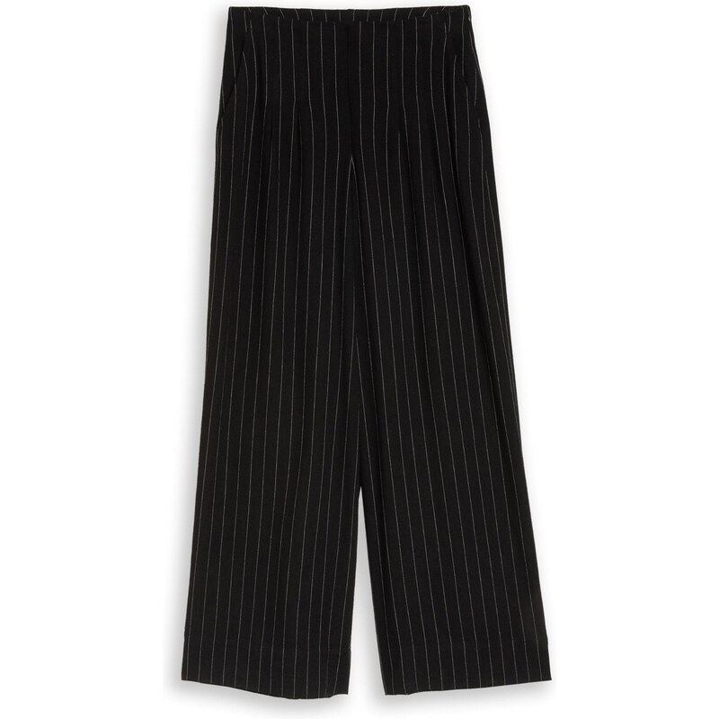 TOM TAILOR DENIM Kalhoty černá / bílá 114543339