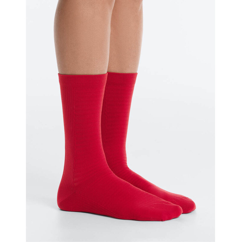 OYSHO 2 pairs of classic polyamide blend training socks in strong red 114841631