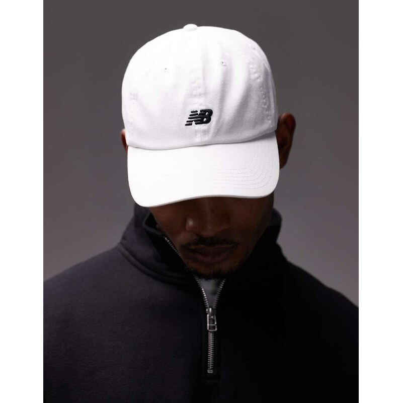 New Balance 6 panel classic hat in white
