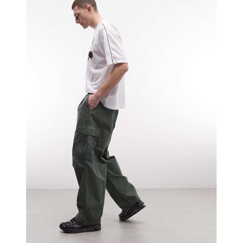 Carhartt WIP cole cargo relaxed fit trousers in khaki-Green