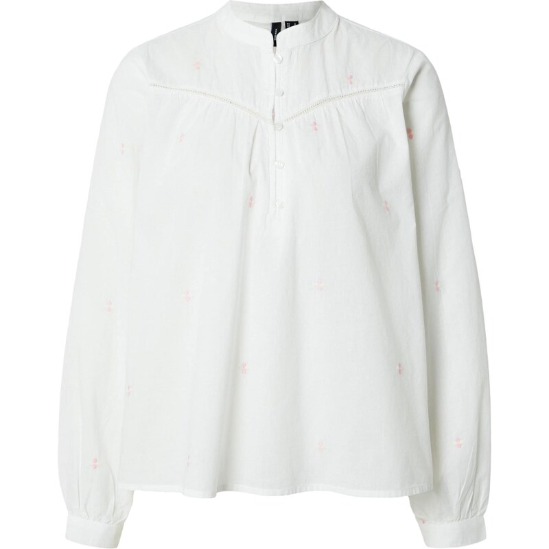 VERO MODA Halenka VMIris béžová / pink / bílá