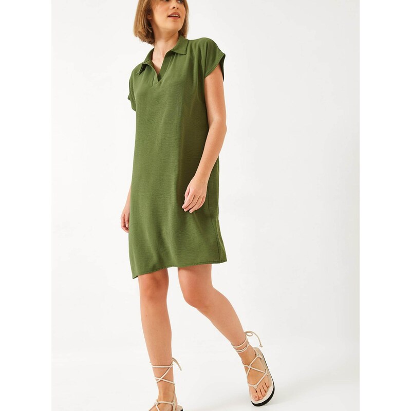 Bianco Lucci Letní šaty kiwi 114544474