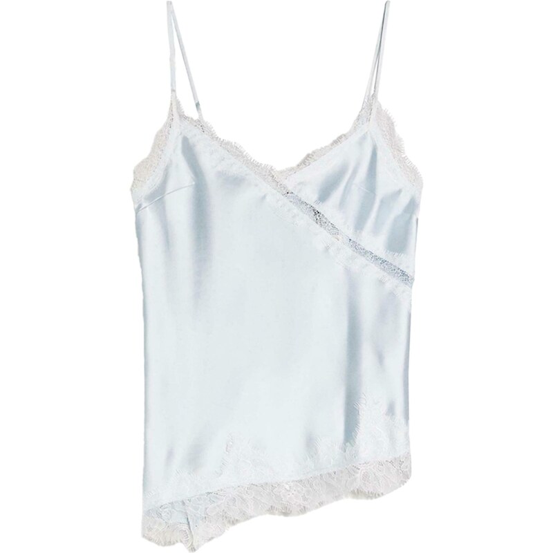 Bershka Top pastelová modrá