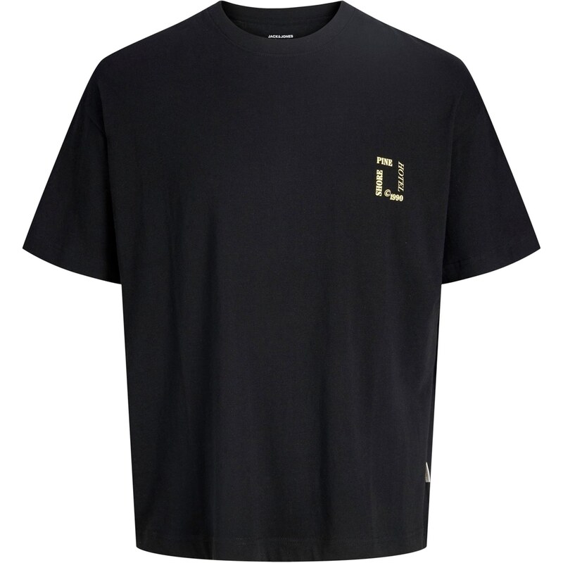 JACK & JONES Tričko JORMontauk aqua modrá / svítivě žlutá /