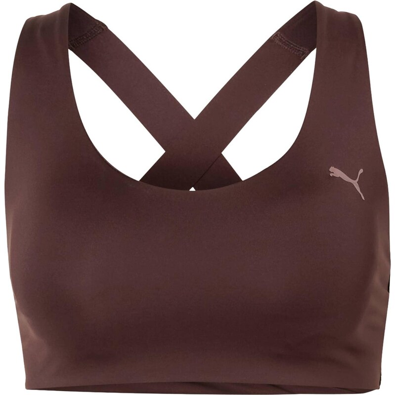 PUMA Sportovní podprsenka SUNDAY BLISS čokoládová