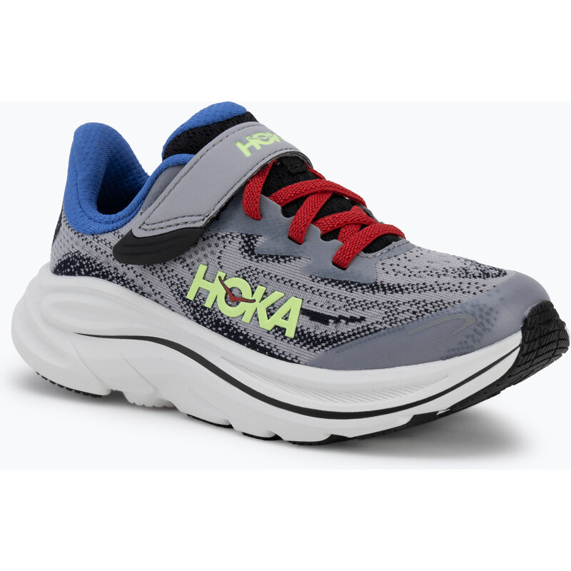 Dětské běžecké boty HOKA Clifton 10 foggy grey/black