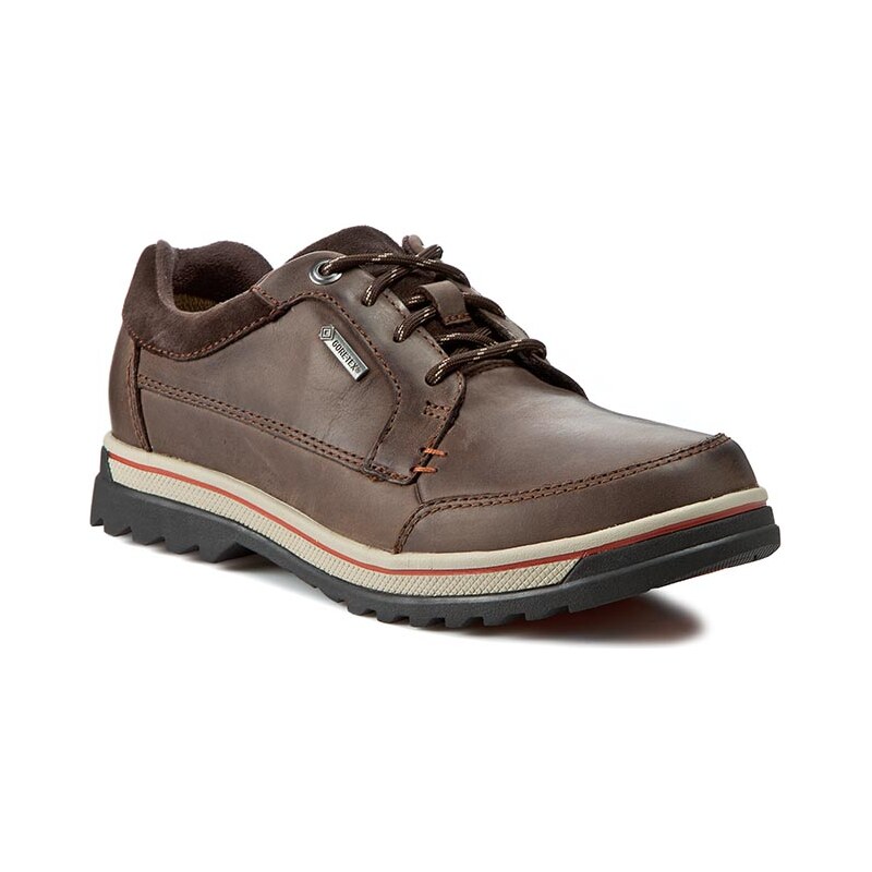 Turistická obuv CLARKS - Ripwaypath Gtx GORE-TEX 261102537 Dark Brown Lea