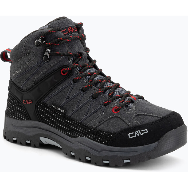 Juniorské trekové boty CMP Rigel Mid Wp grey/ferrari
