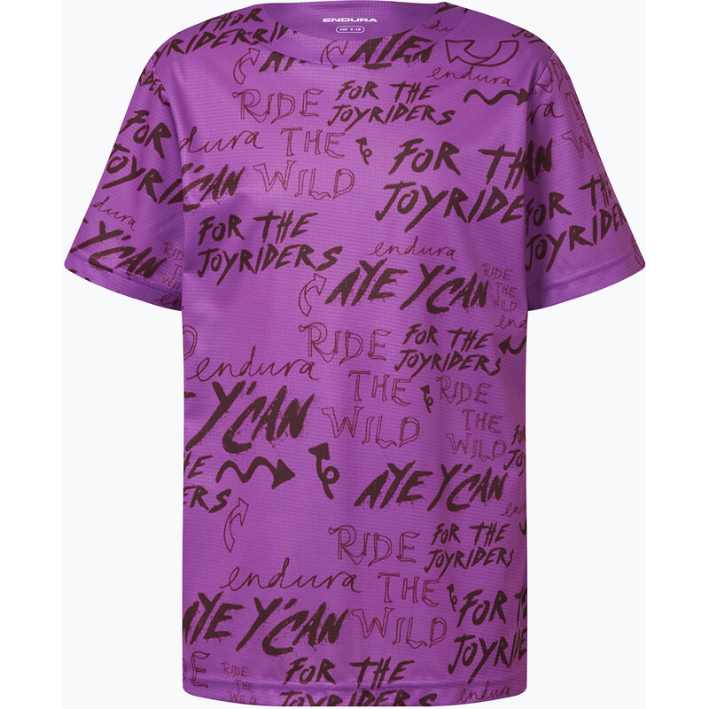 Dětský cyklistický dres Endura Singletrack Core Jr end purple