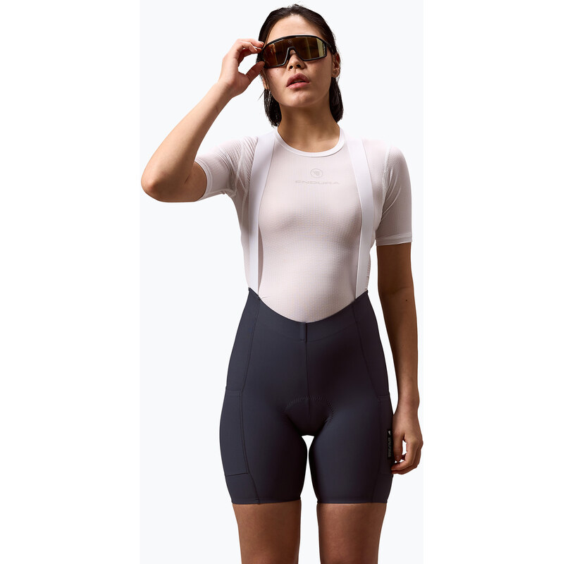 Dámské cyklistické šortky Endura Loop Bibshort carbon grey