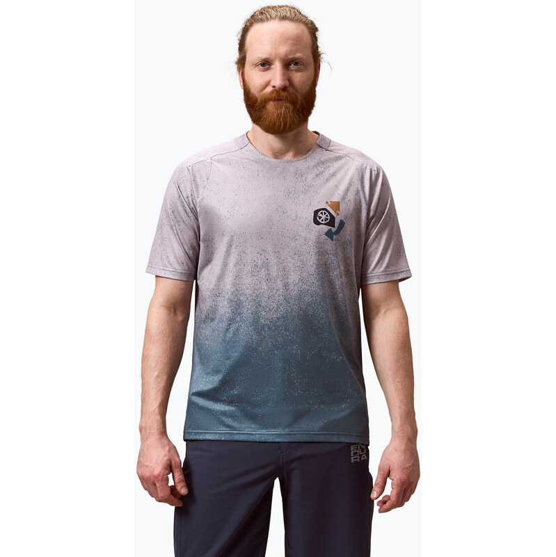 Pánský cyklistický dres Endura Singletrack Print titanium