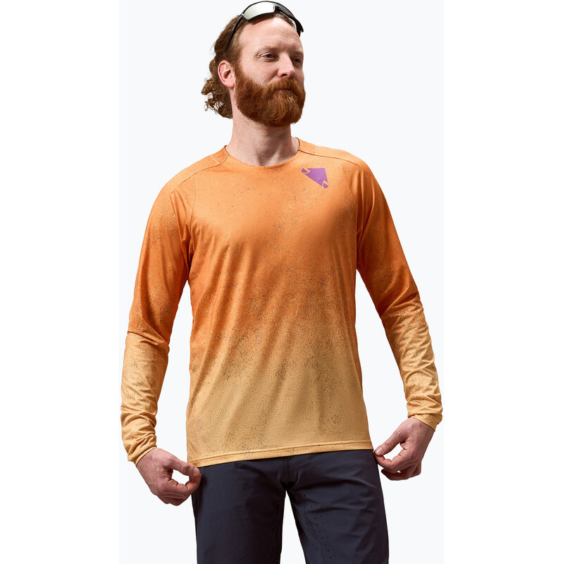 Pánské cyklistické tričko Longsleeve Endura Singletrack Print
