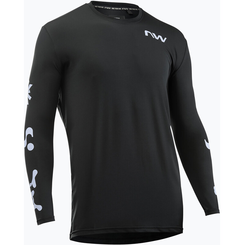 Pánské cyklistické tričko Longsleeve Northwave Xtrail black/ice