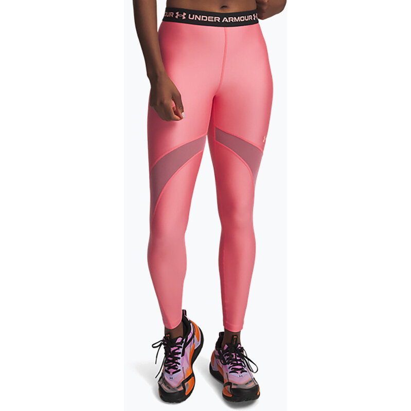 Dámské tréninkové legíny Under Armour HeatGear Mesh bittersweet
