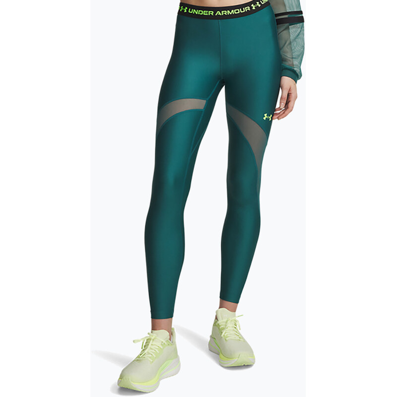 Pánské tréninkové legíny Under Armour HeatGear Mesh rack green