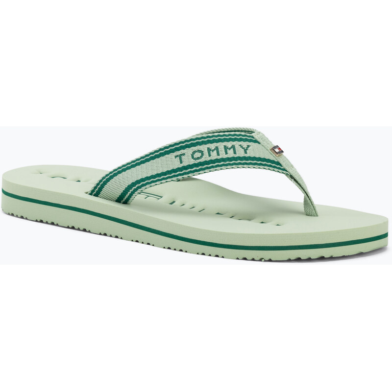 Dámské žabky Tommy Hilfiger Webbing Summer Sandal gentle jade