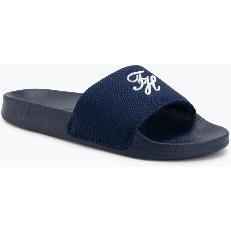 Dámské pantofle Tommy Hilfiger Script Pool preppy navy