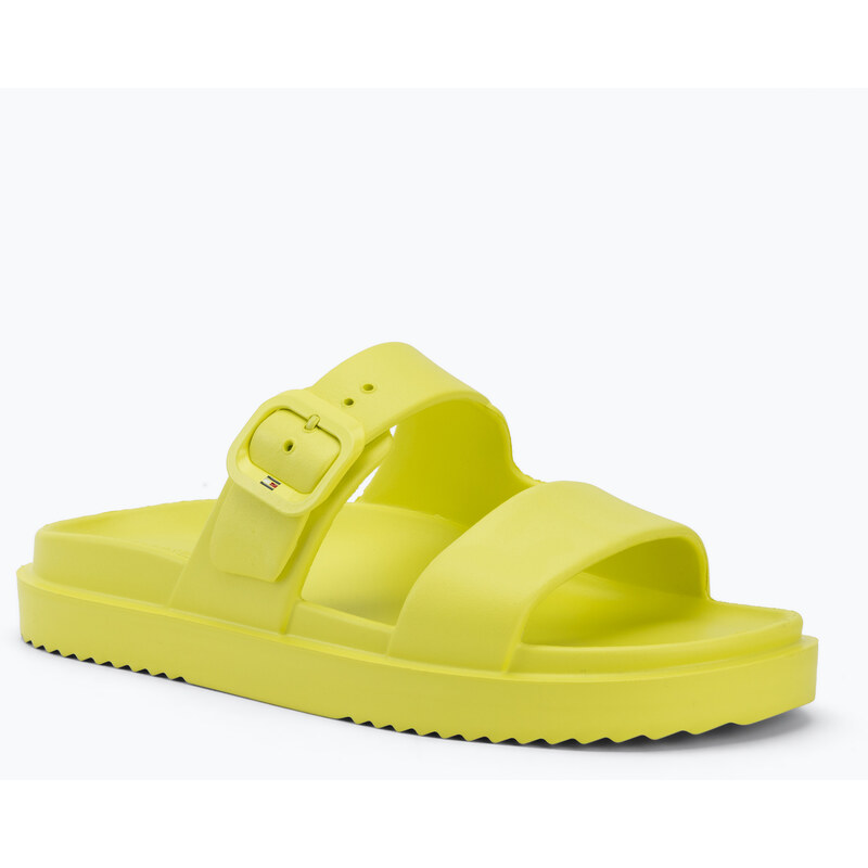 Dámské pantofle Tommy Hilfiger Light Double Strap lime zing