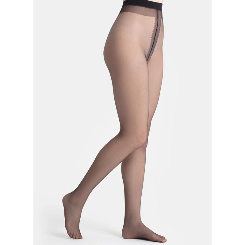 5 PACK: Velmi transparentní punčochy | nadotec JEMNOSTI | 8 DEN černá 114555538