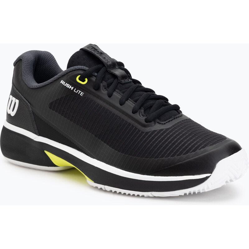 Pánské tenisové boty Wilson Rush Lite 5 Clay black/white/safety
